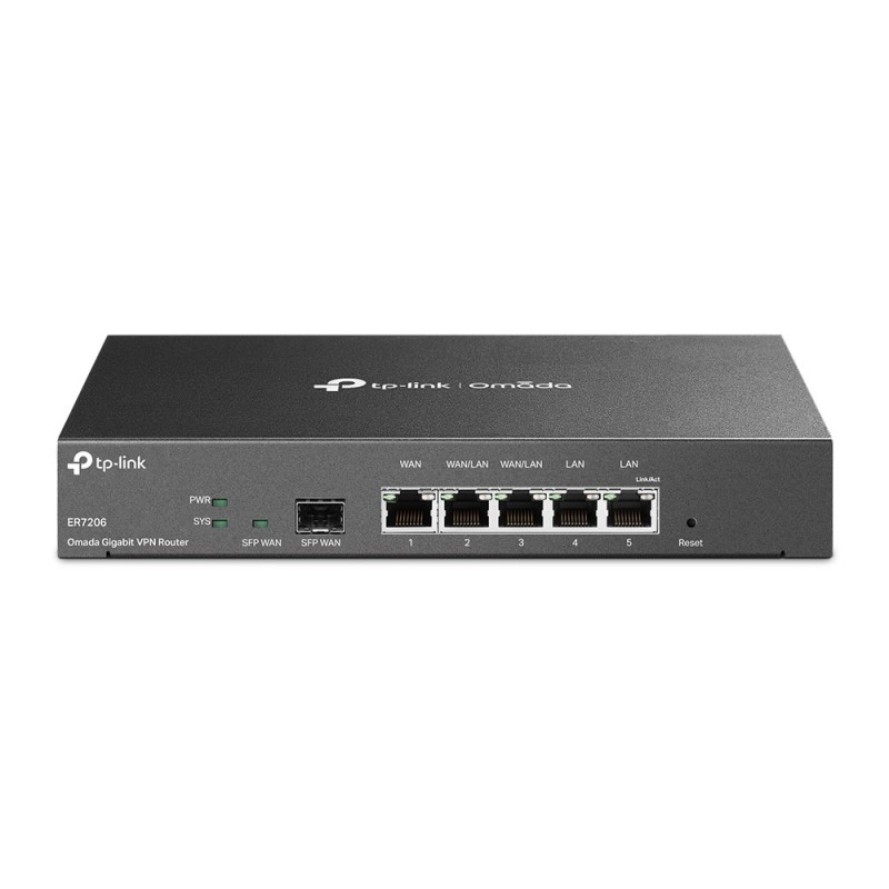 TP-LINK TL-ER7206, Ethernet WAN, Gigabit Ethernet, Noir