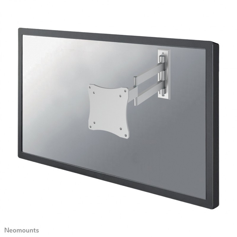 Neomounts FPMA-W830 Support d'écran mural 10-27" - orientable, 75 x 75 mm, 100 x 100 mm, 0 - 140, 0 - 180, Aluminium, Argent