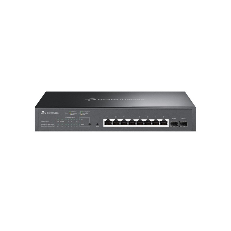 TP-LINK Omada TL-SG2210MP, Géré, L2L2+, Gigabit Ethernet 101001000, Connexion Ethernet, supportant l'alimentation via ce port , Grille de montage, 1U