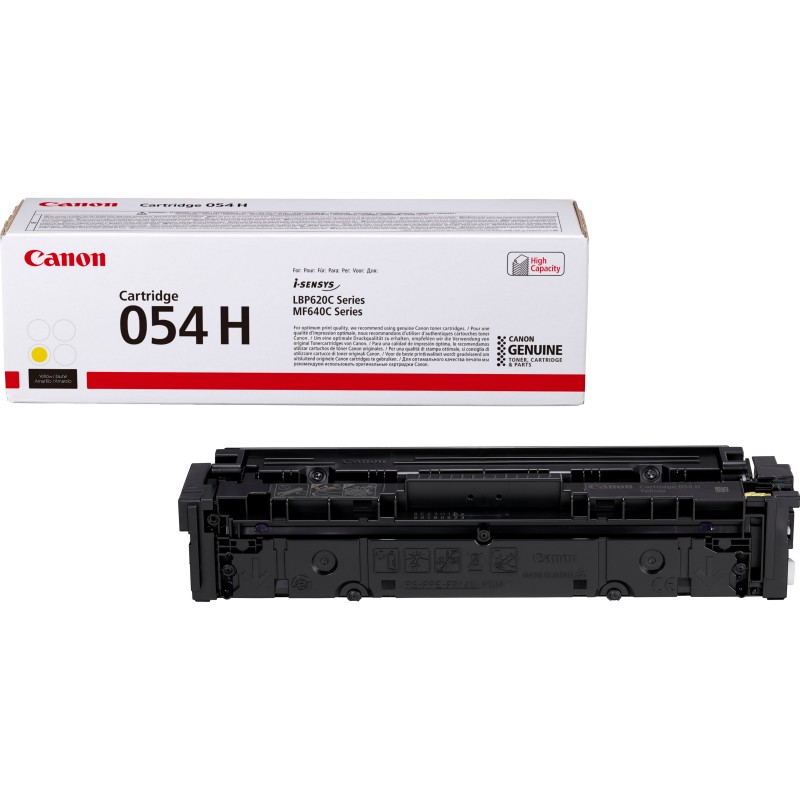 Canon Cartouche de toner haut rendement 054 H, jaune, 2300 pages, Jaune, 1 pièce
