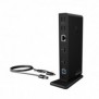 ICY BOX IB-DK2251AC, Avec fil, USB 3.2 Gen 2 3.1 Gen 2 Type-A, 3,5 mm, 10,100,1000 Mbits, Noir, 5 Gbits