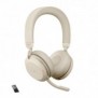 Jabra Evolve2 75, Sans fil, BureauCentre d'appels, 20 - 20000 Hz, 197 g, Casque, Beige