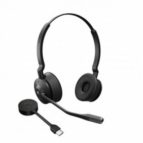 Jabra Engage 55, Sans fil, BureauCentre d'appels, 83 g, Casque, Noir, Titane