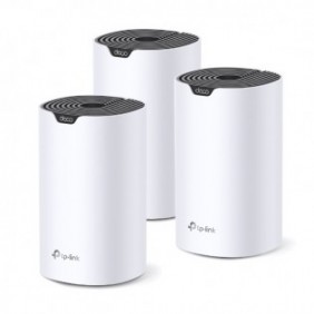 TP-LINK Deco S7 3-pack, Blanc, Noir, Interne, Système maillé, Omni-directionnel, FCC: 30 dBm 2.4 GHz, 30 dBm 5 GHz CE: 20 dBm 2.4 GHz, 23 dBm 5 GHz, Bi-bande 2,4 GHz 5 GHz