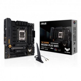 ASUS TUF GAMING B650M-PLUS WIFI, AMD, Emplacement AM5, DDR5-SDRAM, 128 Go, DIMM, Double canal