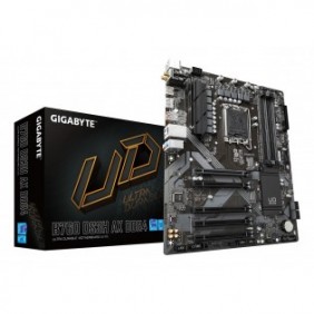 Gigabyte B760 DS3H AX DDR4 Carte Mère - Compatible avec les processeurs Intel Core 14e génération, VRM numérique 8+2+1 phases, jusqu'à 5333MHz DDR4 , 2x PCIe 4.0 M.2, Wi-Fi 6E, GbE LAN, USB 3.2 Gen 2, Intel, LGA 1700, Intel® Celeron®, Intel®