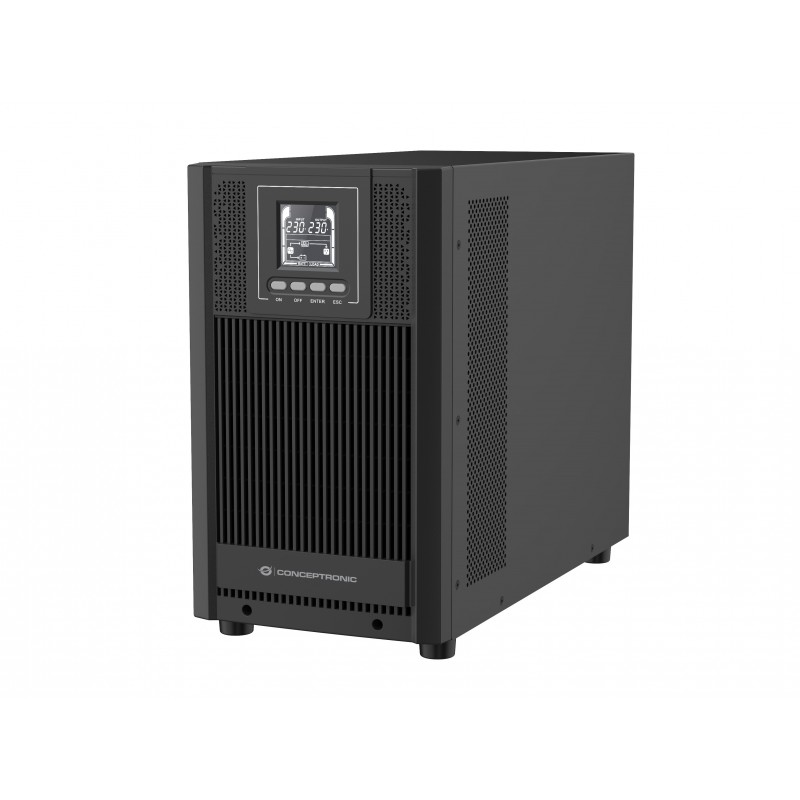 Conceptronic ZEUS52E3K, Double-conversion en ligne, 3 kVA, 2700 W, Sinus, 220 V, 240 V