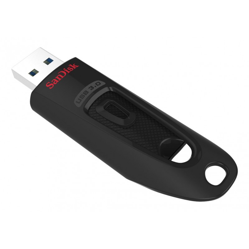SanDisk Ultra, 256 Go, USB Type-A, 3.2 Gen 1 3.1 Gen 1, 100 Mos, Slide, Noir