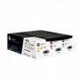HP 410XLaserJet, lot de 3 cartouches de toner grande capacité authentiques, cyanmagentajaune, 5000 pages, Cyan, Magenta, Jaune, 3 pièce