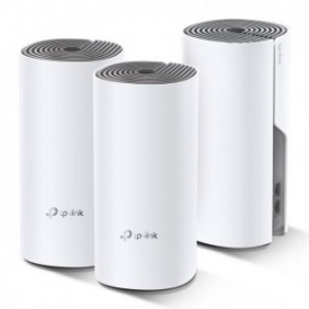 TP-LINK Deco E4 3-pack, Blanc, Gris, Interne, Système maillé, LAN, WLAN, Bi-bande 2,4 GHz 5 GHz, Wi-Fi 5 802.11ac
