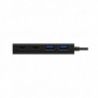ICY BOX IB-HUB1426-U3, USB 3.2 Gen 1 3.1 Gen 1 Type-A, USB 3.2 Gen 1 3.1 Gen 1 Type-A, USB 3.2 Gen 1 3.1 Gen 1 Type-C, 5000 Mbits, Noir, Aluminium, Plastique, 0,1 m