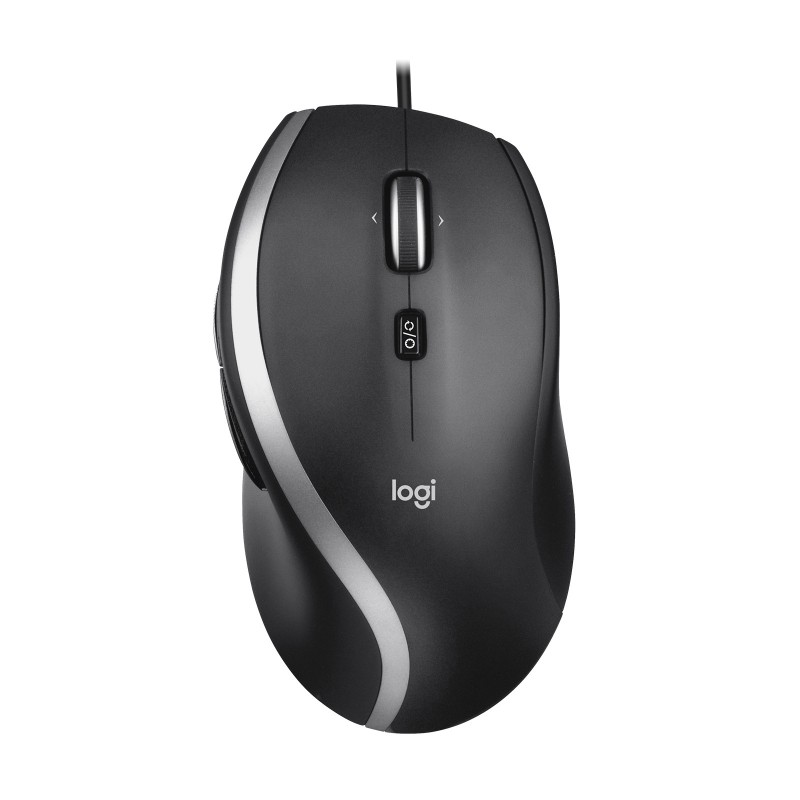 Logitech Filaire avancée M500s, Droitier, Optique, USB Type-A, 4000 DPI, Noir