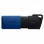 Kingston DataTraveler 64GB USB3.2 Gen 1 Exodia M Noir + Bleu, 64 Go, USB Type-A, 3.2 Gen 1 3.1 Gen 1, Slide, 10 g, Noir, Bleu