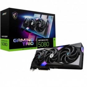 MSI GAMING GEFORCE RTX 5080 16G TRIO OC, GeForce RTX 5080, 16 Go, GDDR7, 256 bit, 7680 x 4320 pixels, PCI Express x16 5.0