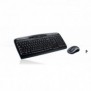 Logitech Wireless Combo MK330, Taille réelle 100 %, Sans fil, USB, QWERTY, Noir, Souris incluse
