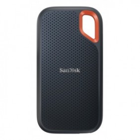 SanDisk Extreme Portable, 2 To, USB Type-C, 3.2 Gen 2 3.1 Gen 2, 1050 Mos, Protection par mot de passe, Noir