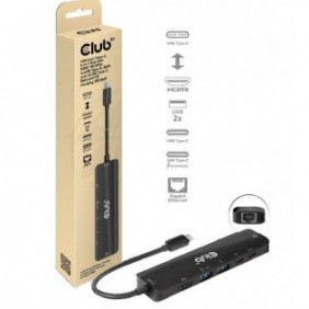 Club 3D CSV-1596, USB 3.2 Gen 1 3.1 Gen 1 Type-C, 100 W, 1.42.3, 100,1000 Mbits, Noir, 8K Ultra HD