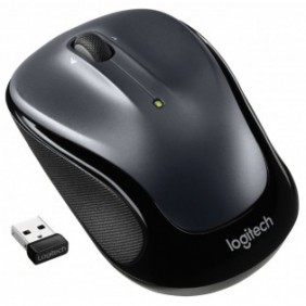 Logitech M325s, Ambidextre, Optique, RF sans fil, 1000 DPI, Noir