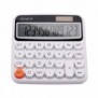 Genie 612 W, Bureau, Calculatrice basique, 12 chiffres, Affichage inclinable, BatterieSolaire, Blanc