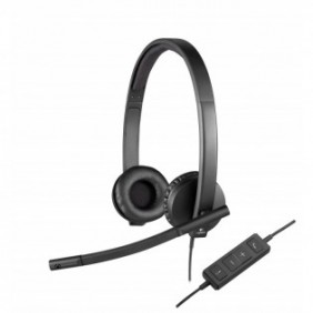 Logitech Casque H570e Confortable, abordable et construit pour durer, Avec fil, BureauCentre d'appels, 31,5 - 20000 Hz, 111 g, Casque, Noir
