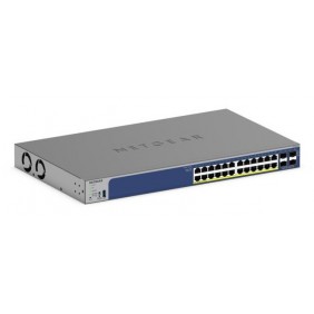 Netgear GS728TXP, L2L3, 10G Ethernet 100100010000, Full duplex, Connexion Ethernet, supportant l'alimentation via ce port , Grille de montage