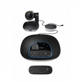 Logitech Group, Système de vidéoconférence de groupe, Full HD, 30 ips, 90, 10x, Noir, Gris