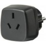 Brennenstuhl Travel Adapter Australia, Chinaearthed, Noir