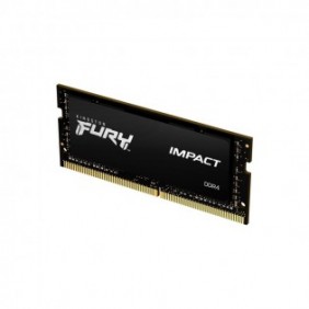 Kingston FURY 32GB 3200MTs DDR4 CL20 SODIMM Impact, 32 Go, 1 x 32 Go, DDR4, 260-pin SO-DIMM, Noir