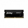 Kingston FURY 32GB 3200MTs DDR4 CL20 SODIMM Impact, 32 Go, 1 x 32 Go, DDR4, 260-pin SO-DIMM, Noir