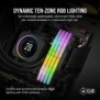 Corsair Vengeance RGB , 32 Go, 2 x 16 Go, DDR5, 6400 MHz, 288-pin DIMM, Noir