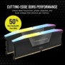 Corsair Vengeance RGB CMH32GX5M2B6000C38, 32 Go, 2 x 16 Go, DDR5, 6000 MHz, 288-pin DIMM