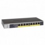 Netgear GS108LP, Non-géré, Gigabit Ethernet 101001000, Connexion Ethernet, supportant l'alimentation via ce port , Grille de montage, 1U, Montage mural