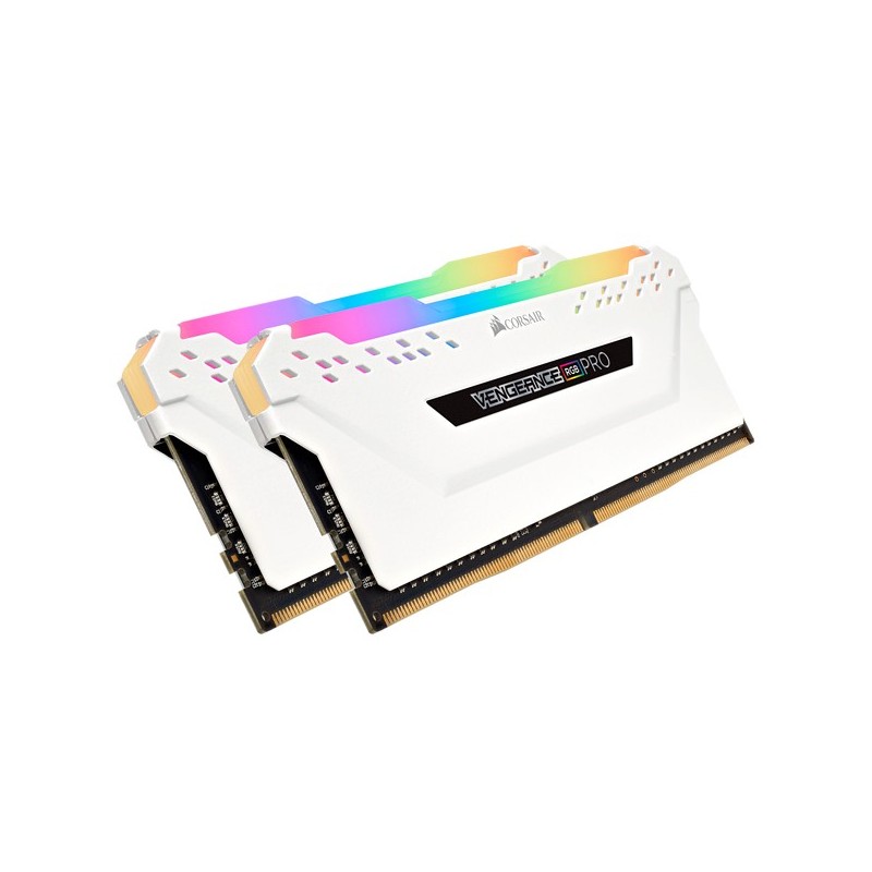 Corsair Vengeance RGB Pro CMW32GX4M2A2666C16W, 32 Go, 2 x 16 Go, DDR4, 2666 MHz, 288-pin DIMM