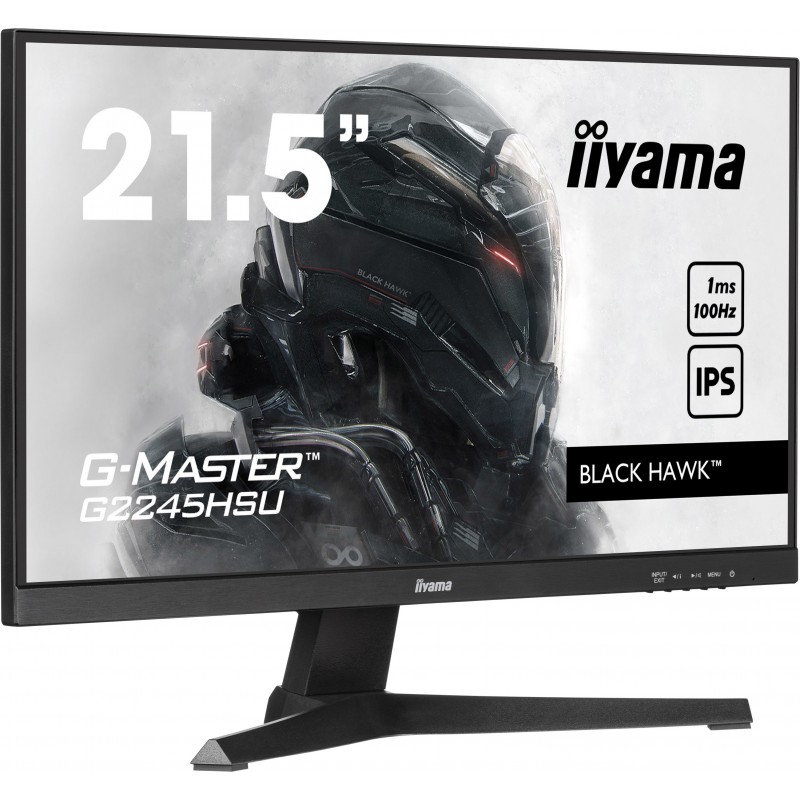 Iiyama G-MASTER G2245HSU-B2, 54,6 cm 21.5", 1920 x 1080 pixels, Full HD, LED, 1 ms, Noir