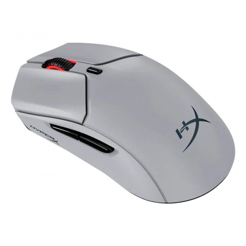 Kingston HyperX Pulsefire Haste 2 Pro - Souris gamer sans fil 4K, Ambidextre, Optique, Bluetooth + USB Type-C, 26000 DPI, Gris