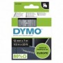 Dymo D1 étiquettes autocollantes authentiques | rouleau de 12 mm x 7 m | impression en noir sur fond transparent | pour étiqueteuses LabelManager, Blanc sur transparent, Polyester, Belgique, -18 - 90 C, DYMO, LabelManager, LabelWriter 450 DUO