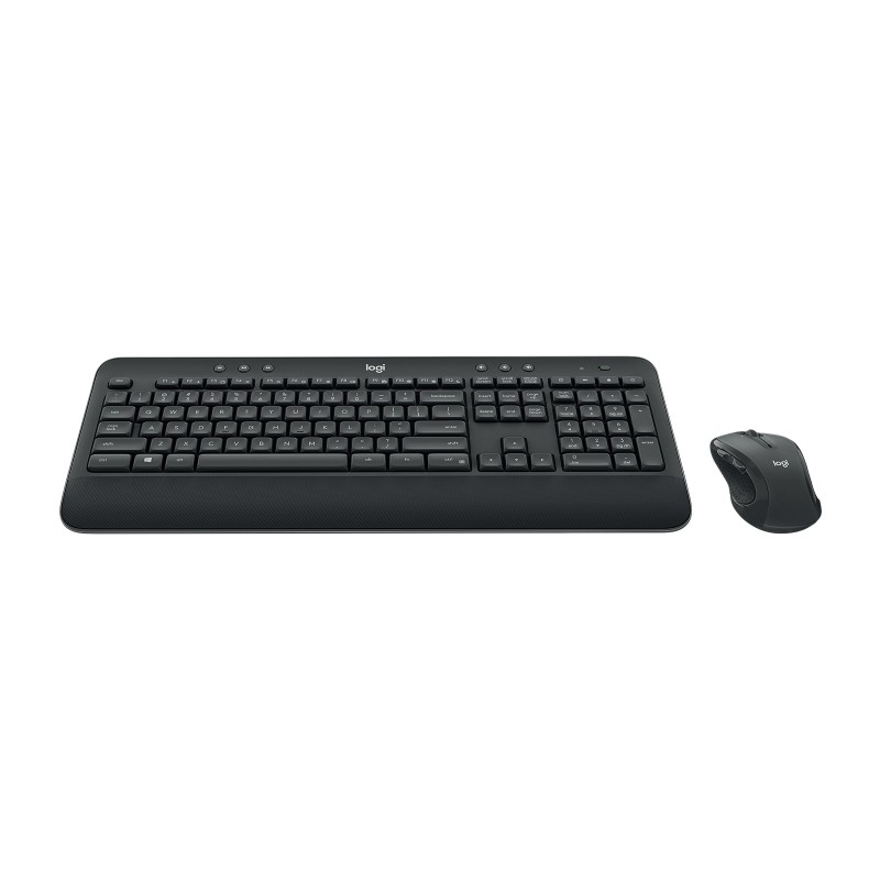 Logitech 920-008923, Taille réelle 100 %, Sans fil, RF sans fil, QWERTY, Noir, Souris incluse