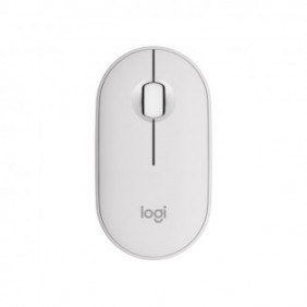 Logitech 910-007013, Ambidextre, Optique, RF sans fil + Bluetooth, 4000 DPI, Blanc