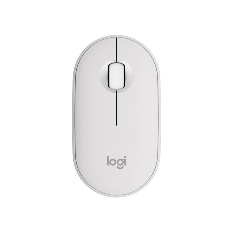 Logitech 910-007013, Ambidextre, Optique, RF sans fil + Bluetooth, 4000 DPI, Blanc