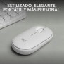 Logitech 910-007013, Ambidextre, Optique, RF sans fil + Bluetooth, 4000 DPI, Blanc