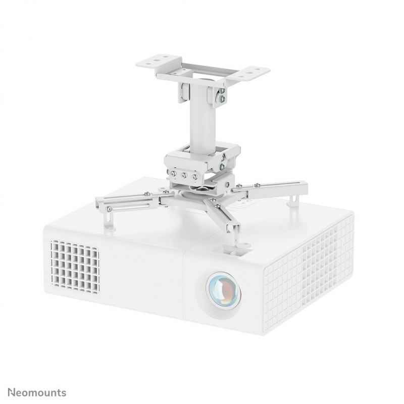 Neomounts CL25-530WH1 Support de plafond pour vidéoprojecteur - h25.5 cm - installation facile - orientable, Plafond, 45 kg, Blanc, Acier, -8 - 8, 360