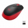 Logitech M190, Ambidextre, Optique, RF sans fil, 1000 DPI, Rouge
