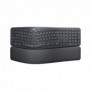 Logitech 920-010345, Taille réelle 100 %, Sans fil, Bluetooth, Contacteur de touche semi-mécanique, QWERTZ, Graphite