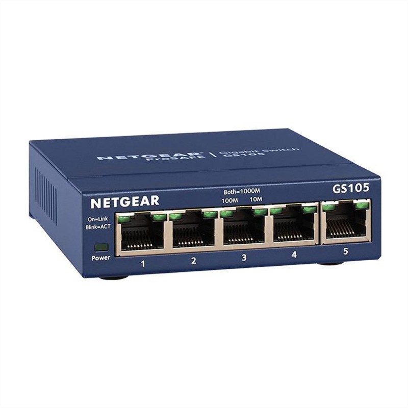 Netgear ProSafe GS105 - Switch - Copper Wire 1 Gbps - External
