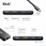 Club 3D CSV-2551, Avec fil, USB Type-C, 100 W, 1.42.2, 10,100,1000 Mbits, Noir