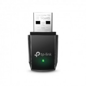 TP-LINK Archer T3U, Avec fil, USB, WLAN, Wi-Fi 5 802.11ac, 867 Mbits, Noir