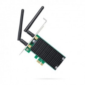 TP-LINK Archer T4E, Interne, Sans fil, PCI Express, WLAN, 867 Mbits, Noir, Vert