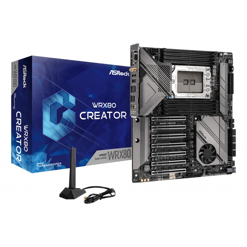 ASRock WRX80 Creator WRX8 R2.0 Socket - Motherboard - AMD WRX80