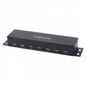 LogiLink UA0148, USB 2.0, 480 Mbits, Gris, Métal