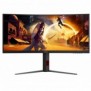 AOC G4 CU34G4Z, 86,4 cm 34", 3440 x 1440 pixels, Wide Quad HD, LED, 1 ms, Noir, Rouge